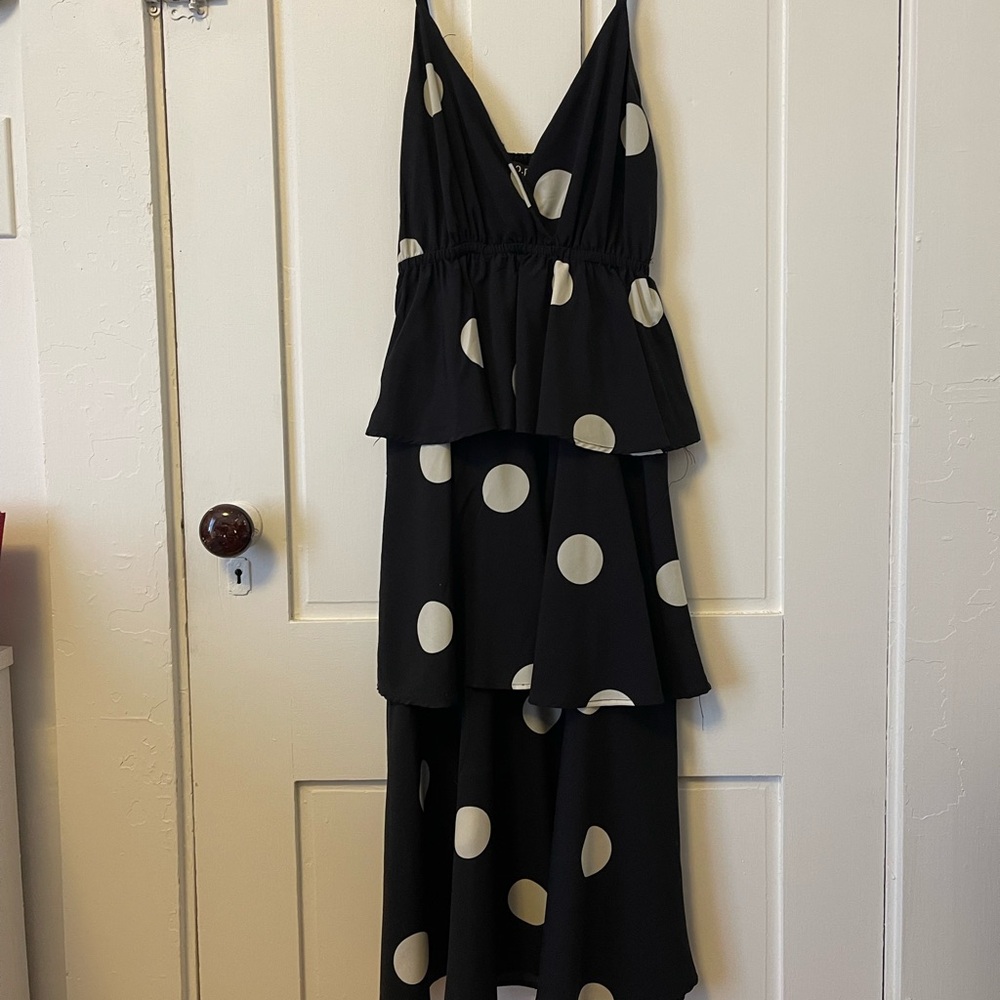 Opt. Polka dot midi dress